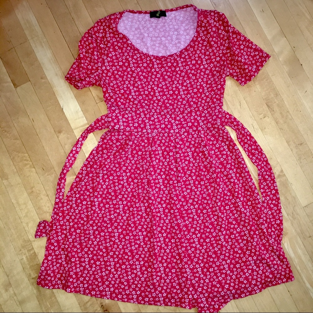 Floral Short Sleeve Dress